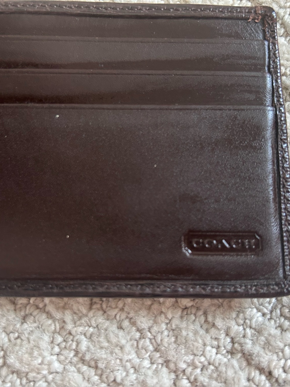 Vintage Coach Men’s Leather Brown Wallet Bifold - Picture 4 of 6